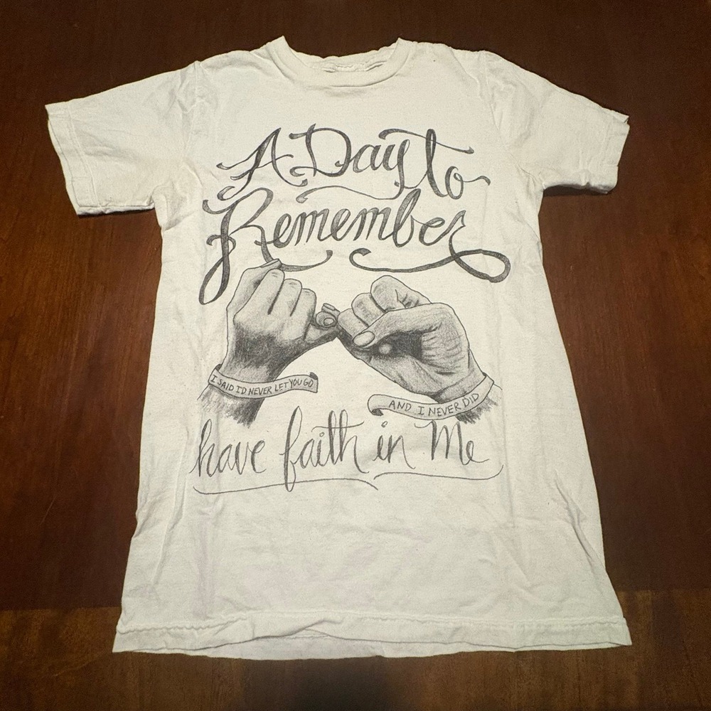 Bay Island Sportswear "A Day to Remember" Have Faith In Me Lyric Graphic T-Shirt